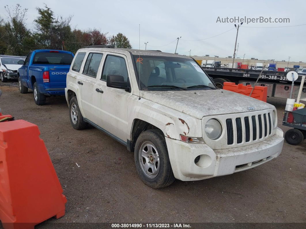 2008 Jeep Patriot Sport White vin: 1J8FT28088D679224