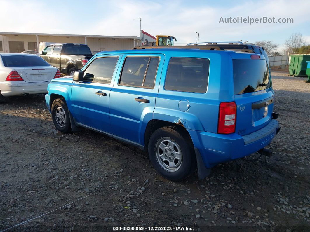 2008 Jeep Patriot Sport Blue vin: 1J8FT28088D706521