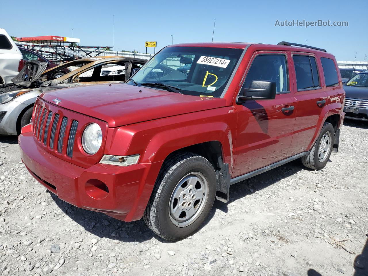 2008 Jeep Patriot Sport Red vin: 1J8FT28098D540297