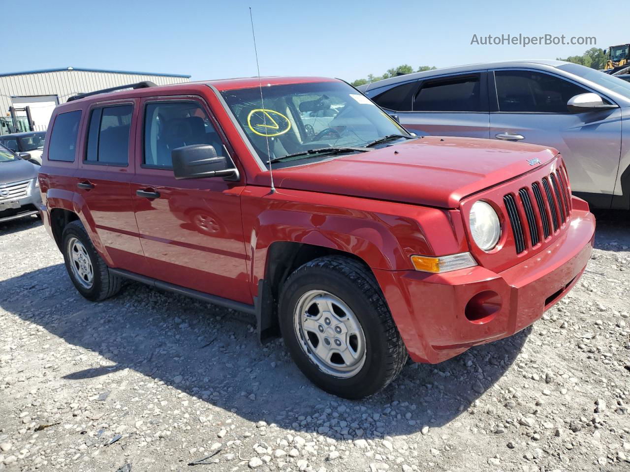 2008 Jeep Patriot Sport Red vin: 1J8FT28098D540297