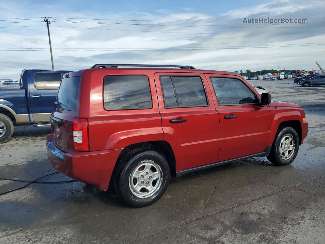 2008 Jeep Patriot Sport Burgundy vin: 1J8FT28098D706673