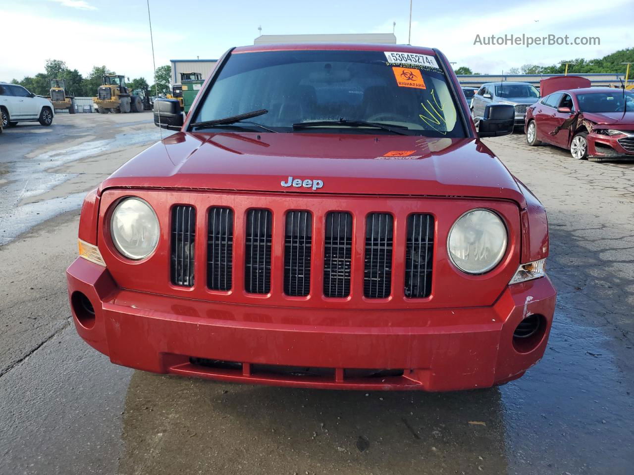 2008 Jeep Patriot Sport Бордовый vin: 1J8FT28098D706673