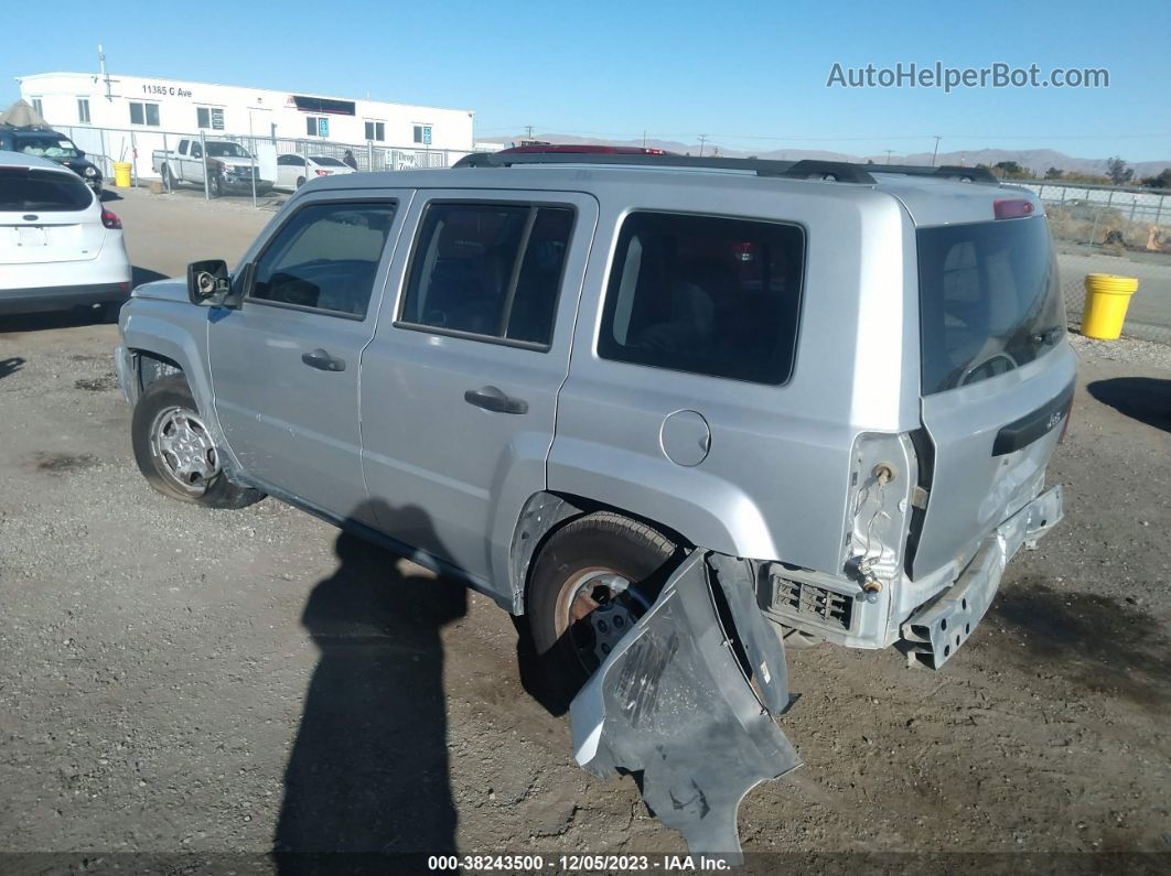 2008 Jeep Patriot Sport Silver vin: 1J8FT28098D723117