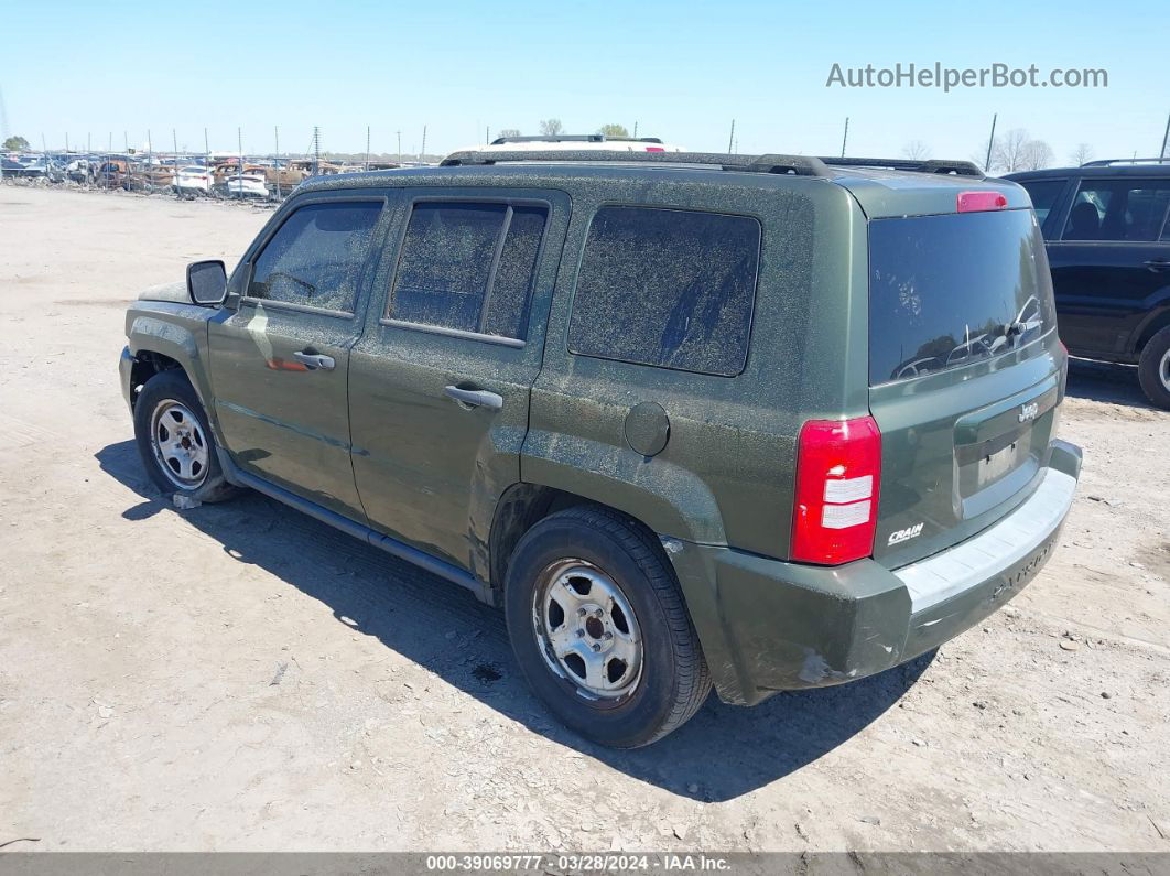 2008 Jeep Patriot Sport Зеленый vin: 1J8FT28098D729953