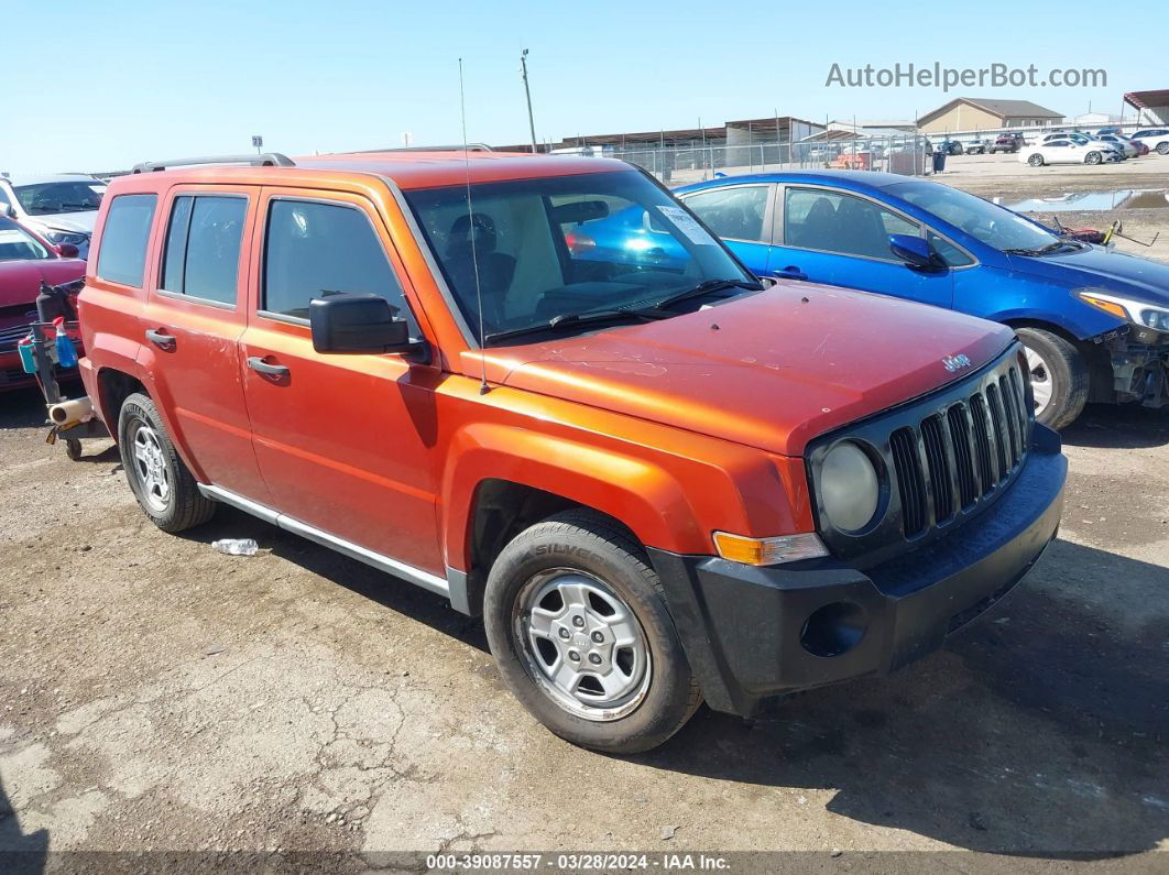 2008 Jeep Patriot Sport Orange vin: 1J8FT280X8D715639