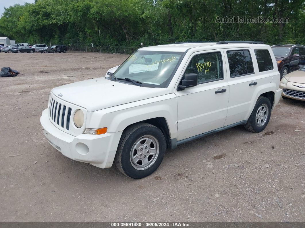 2008 Jeep Patriot Sport White vin: 1J8FT28W08D519911