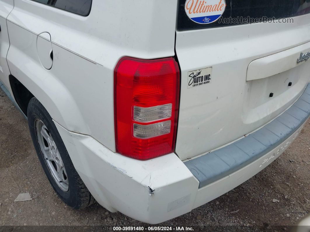 2008 Jeep Patriot Sport White vin: 1J8FT28W08D519911