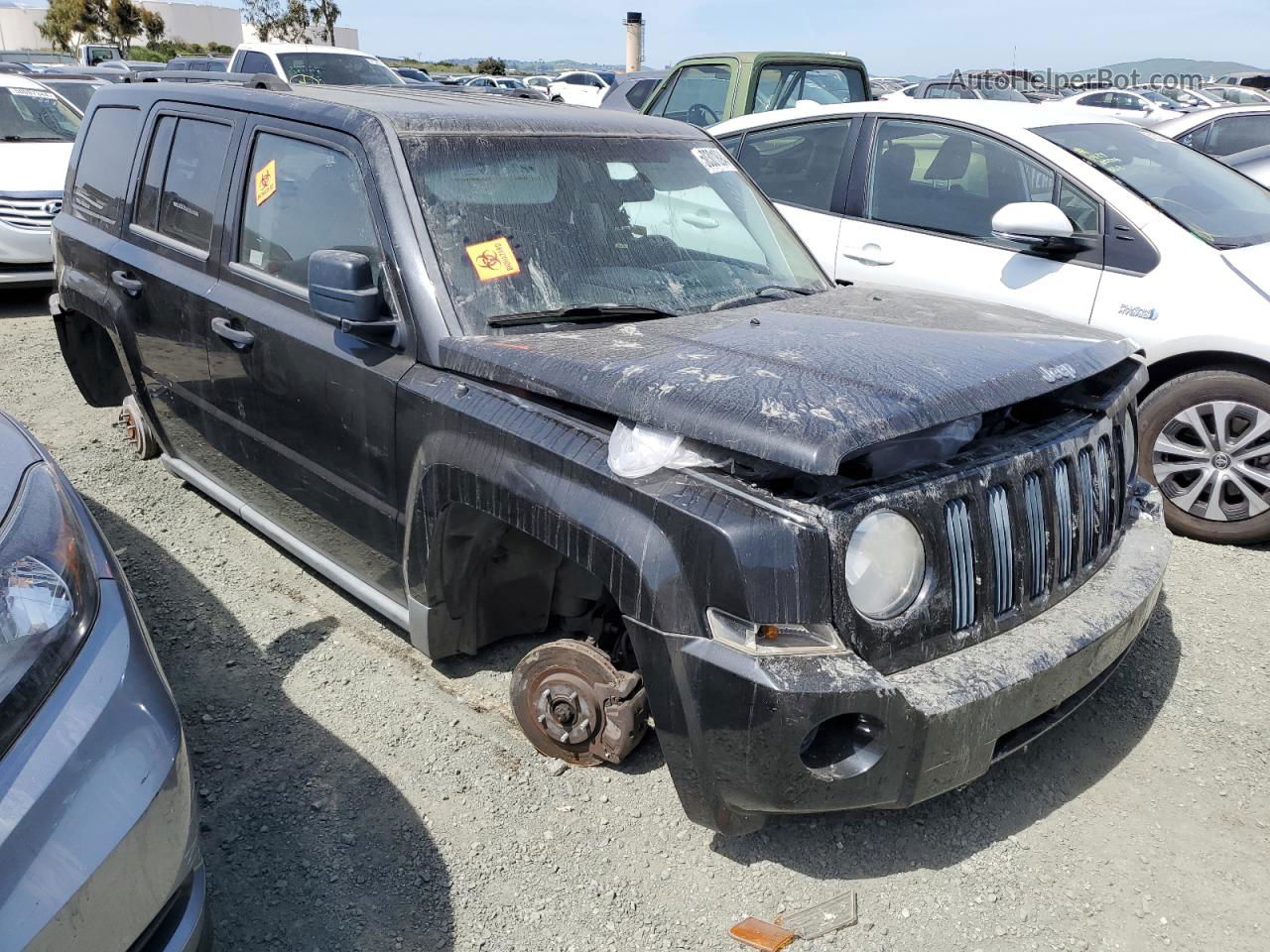 2008 Jeep Patriot Sport Черный vin: 1J8FT28W08D522890