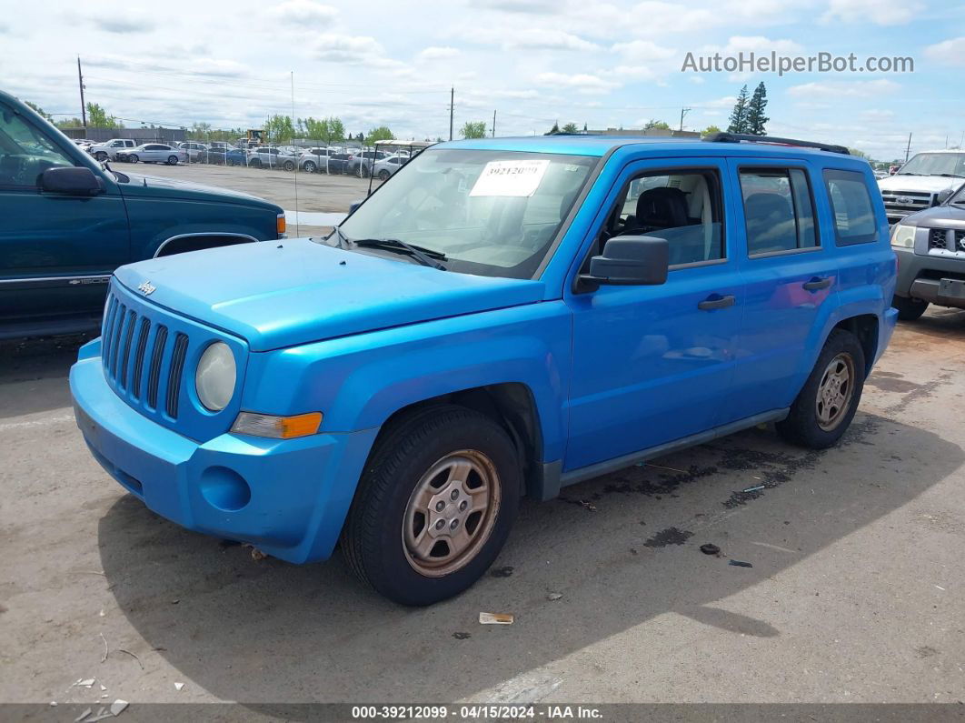 2008 Jeep Patriot Sport Синий vin: 1J8FT28W08D781721