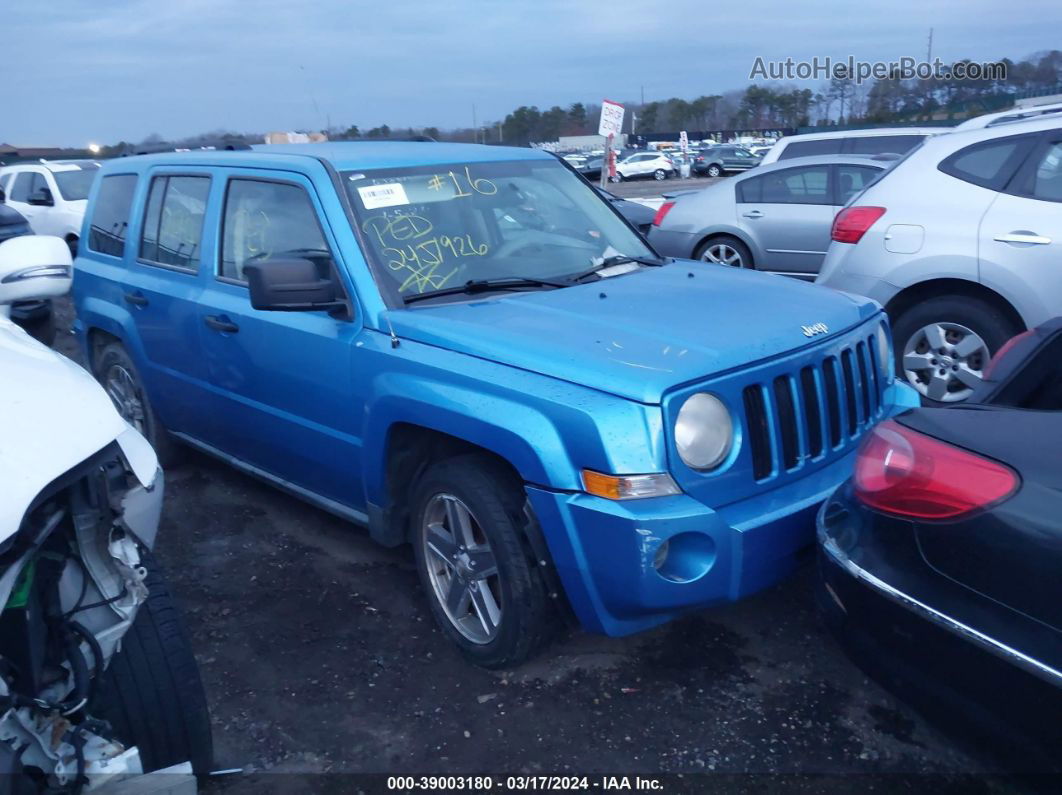 2008 Jeep Patriot Sport Синий vin: 1J8FT28W18D553193