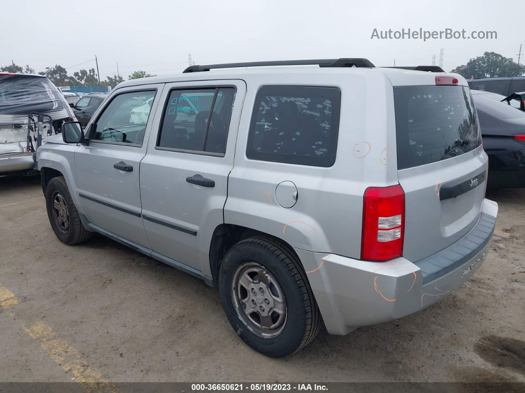 2008 Jeep Patriot Sport Silver vin: 1J8FT28W18D555610