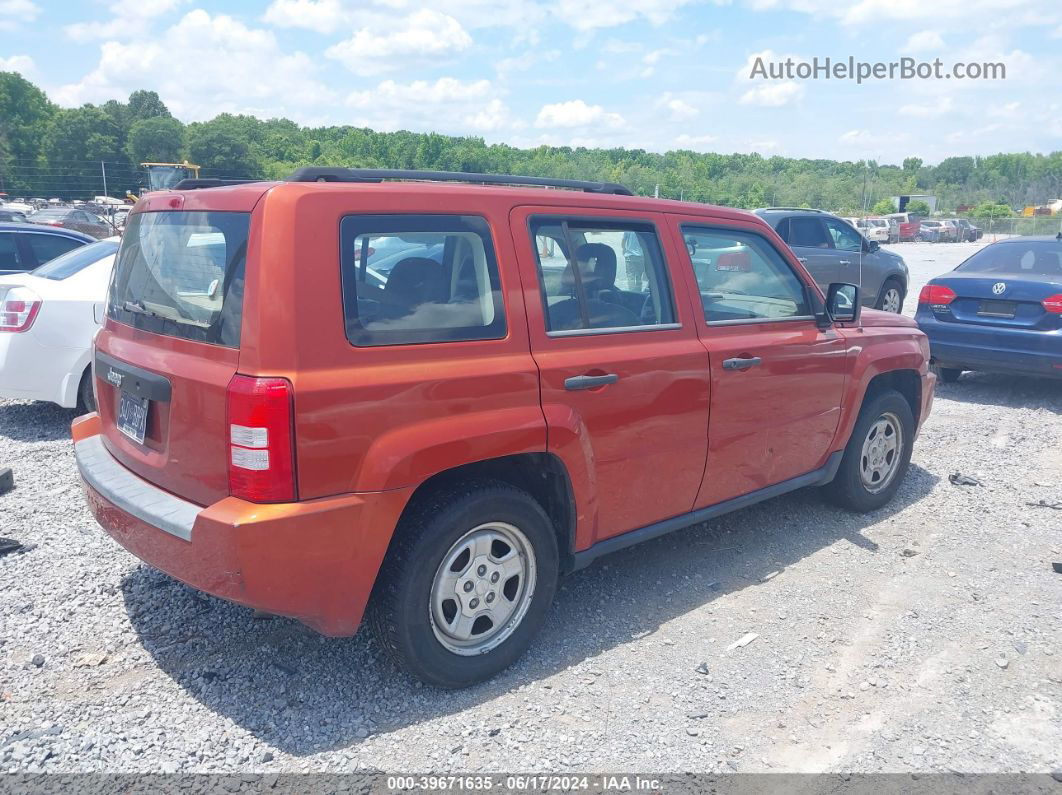 2008 Jeep Patriot Sport Orange vin: 1J8FT28W18D760943