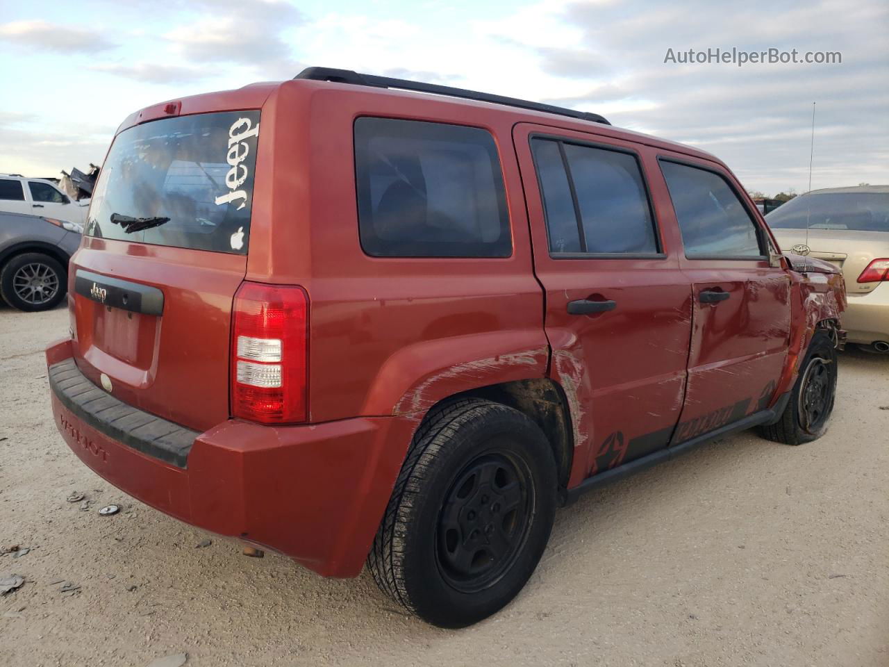 2008 Jeep Patriot Sport Оранжевый vin: 1J8FT28W18D766886