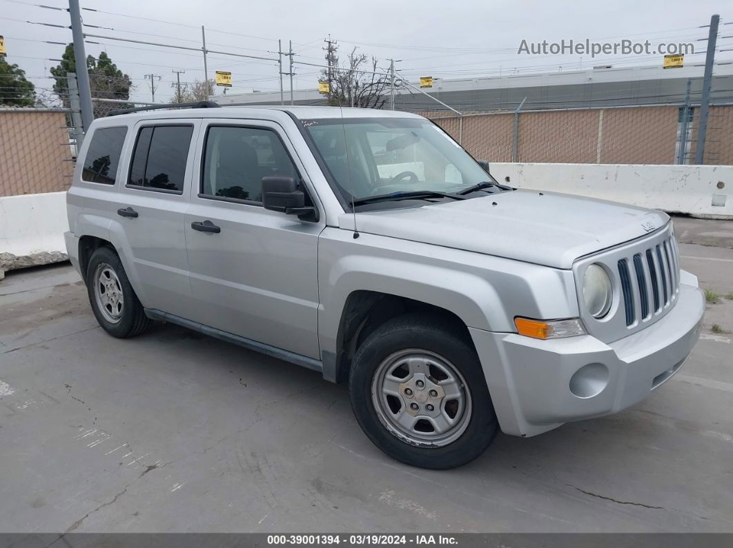 2008 Jeep Patriot Sport Silver vin: 1J8FT28W28D529226