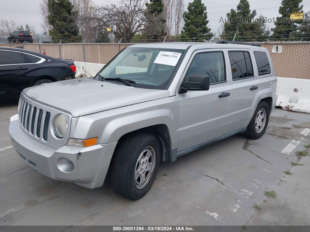 2008 Jeep Patriot Sport Silver vin: 1J8FT28W28D529226