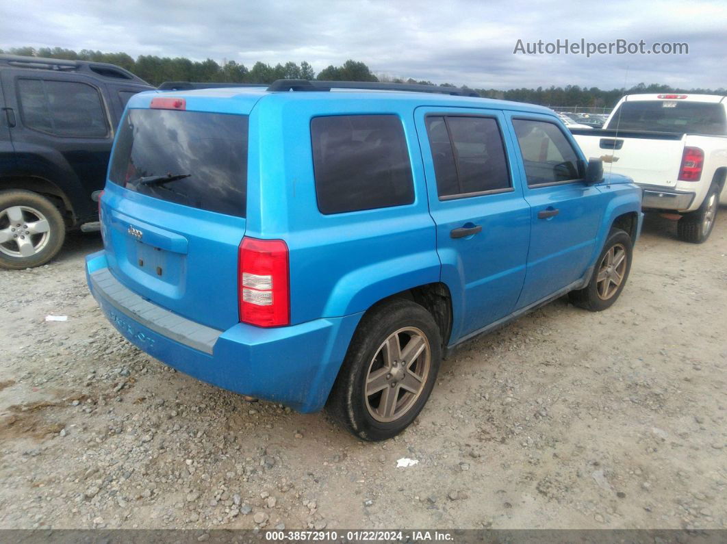 2008 Jeep Patriot Sport Blue vin: 1J8FT28W28D714084