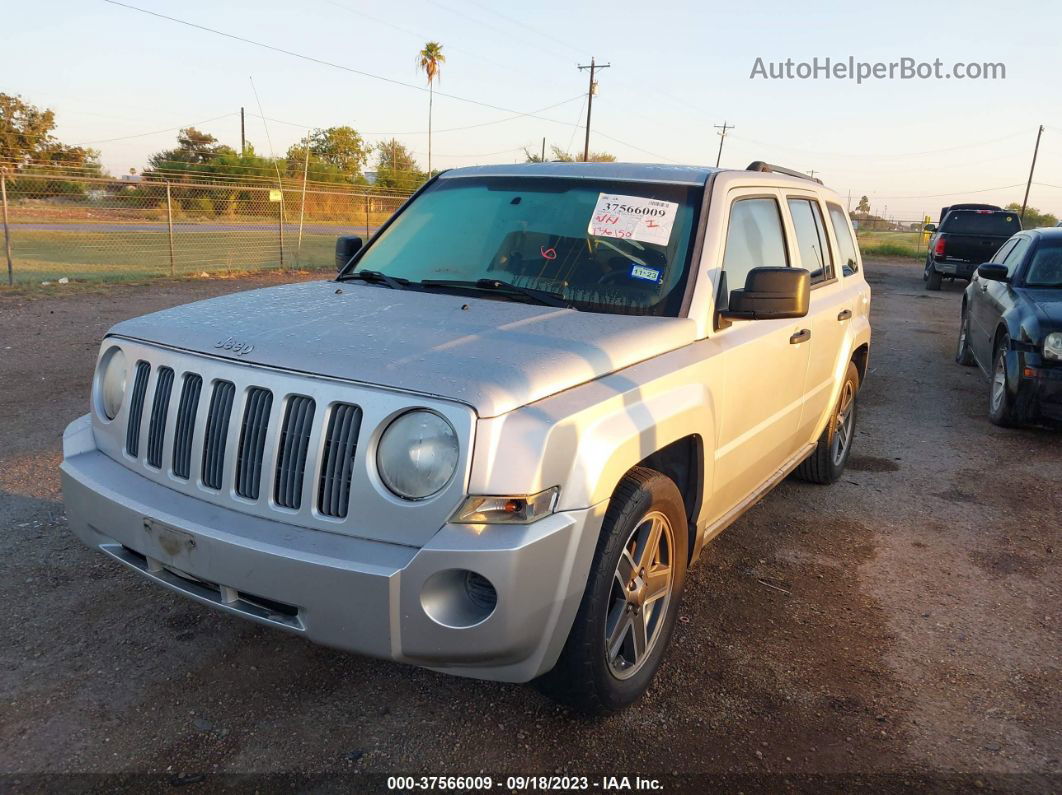 2008 Jeep Patriot Sport Silver vin: 1J8FT28W28D750244