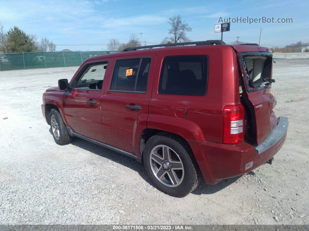 2008 Jeep Patriot Sport Red vin: 1J8FT28W38D737986