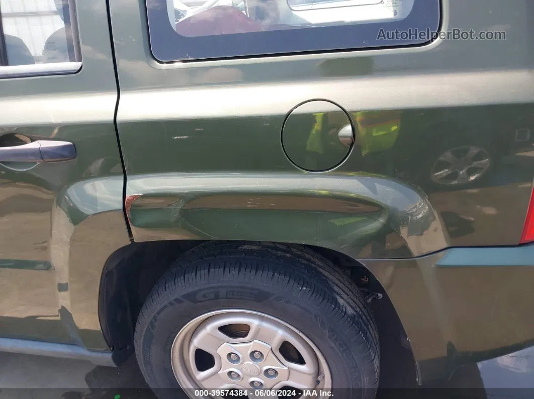 2008 Jeep Patriot Sport Green vin: 1J8FT28W48D626802