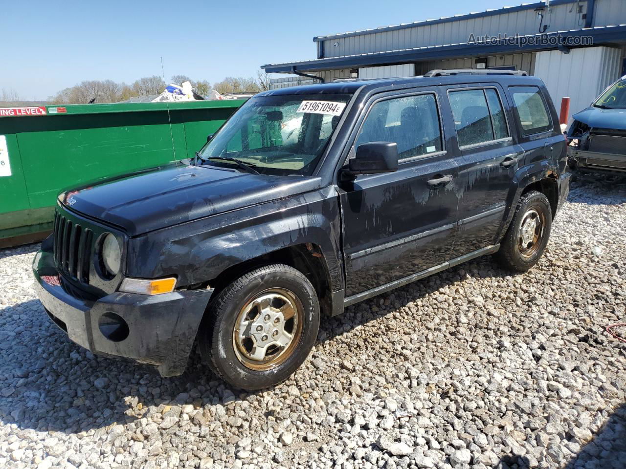 2008 Jeep Patriot Sport Black vin: 1J8FT28W48D669634