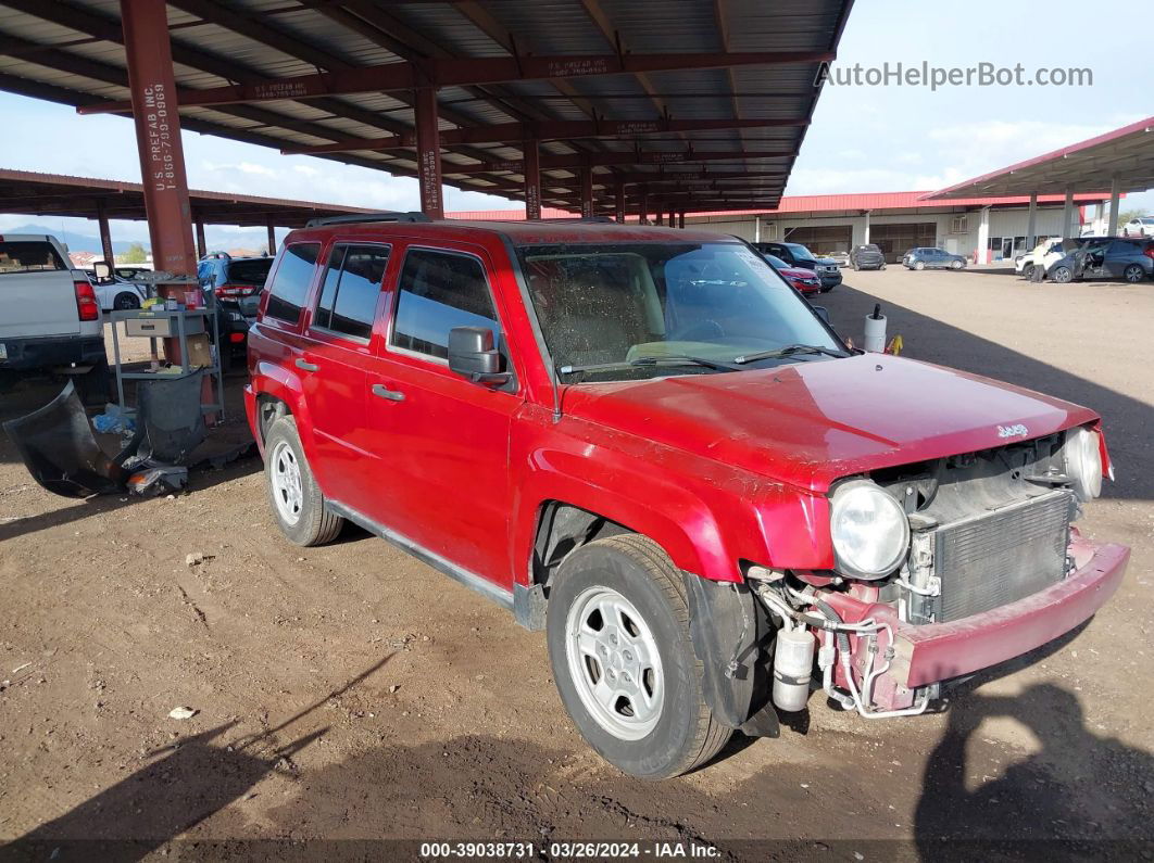 2008 Jeep Patriot Sport Red vin: 1J8FT28W68D501056