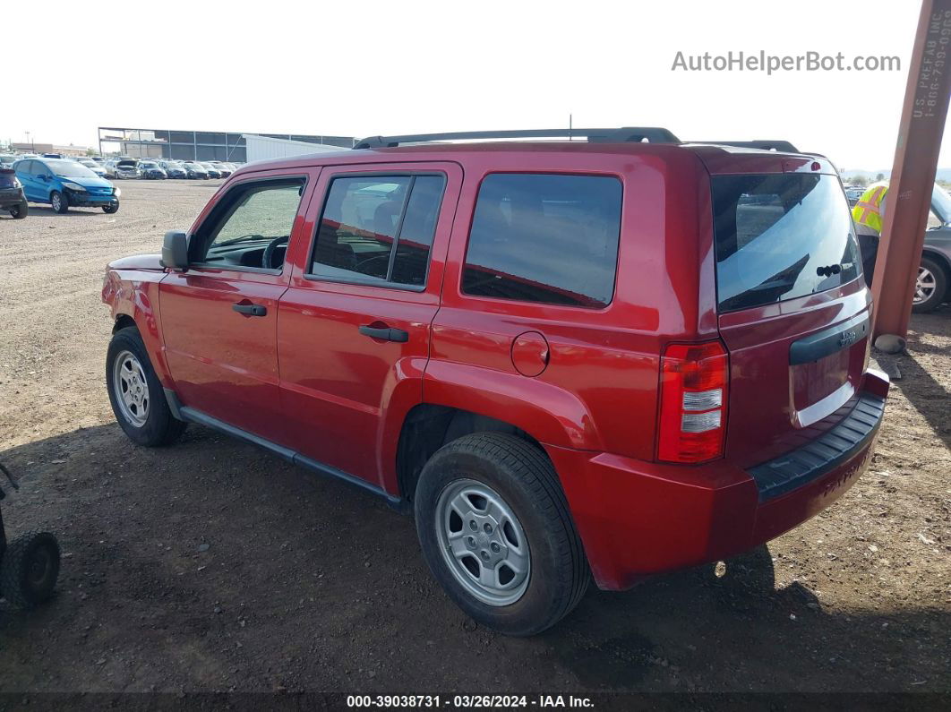 2008 Jeep Patriot Sport Red vin: 1J8FT28W68D501056