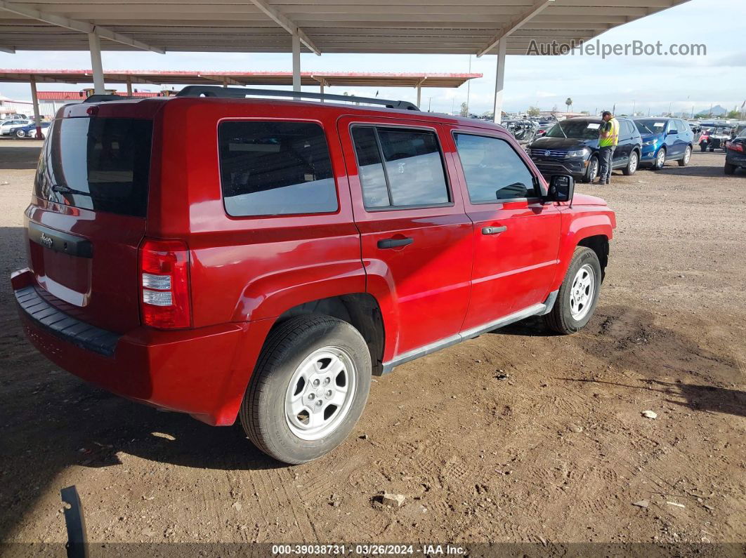 2008 Jeep Patriot Sport Red vin: 1J8FT28W68D501056