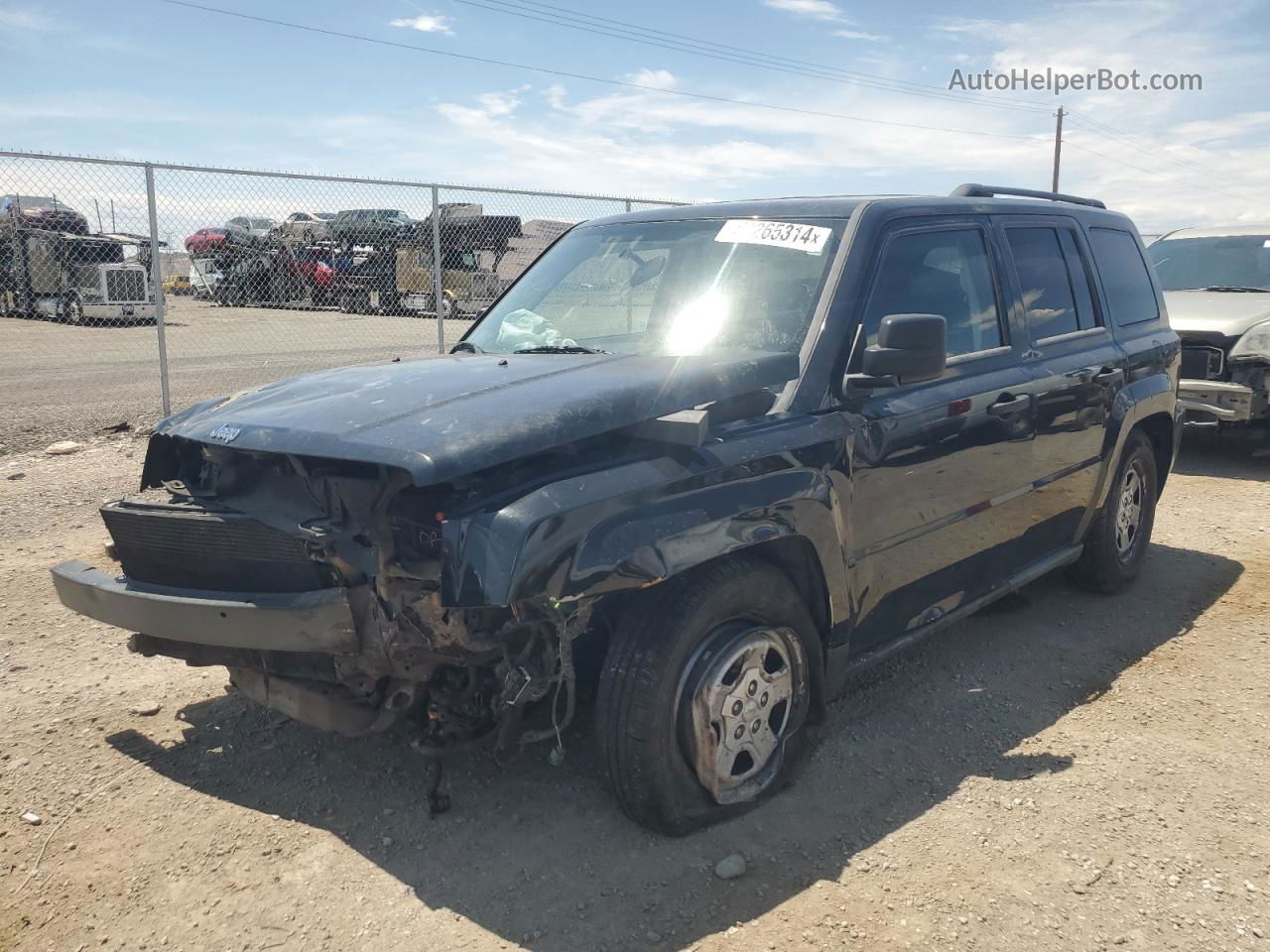 2008 Jeep Patriot Sport Black vin: 1J8FT28W78D777245