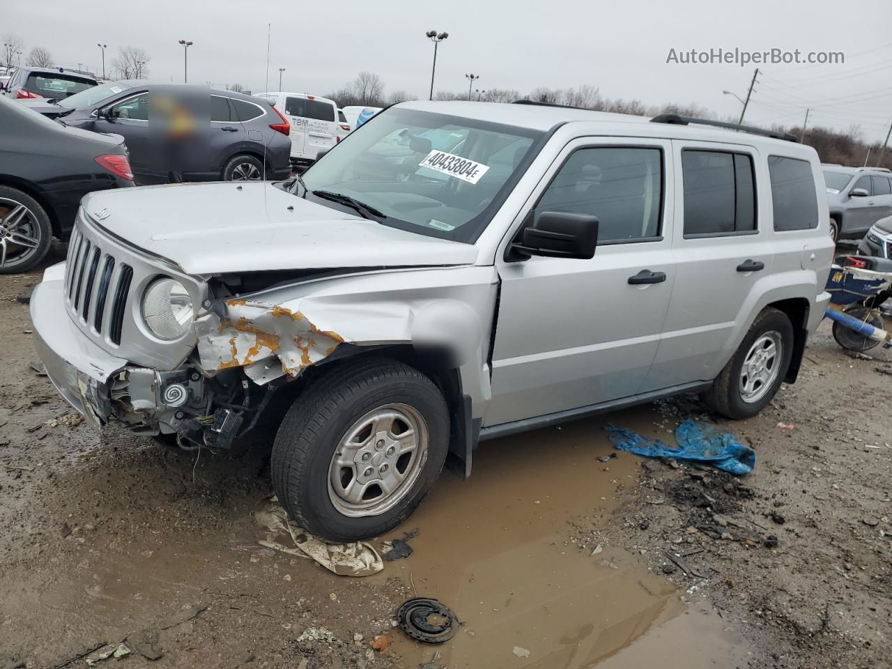 2008 Jeep Patriot Sport Silver vin: 1J8FT28W88D518084