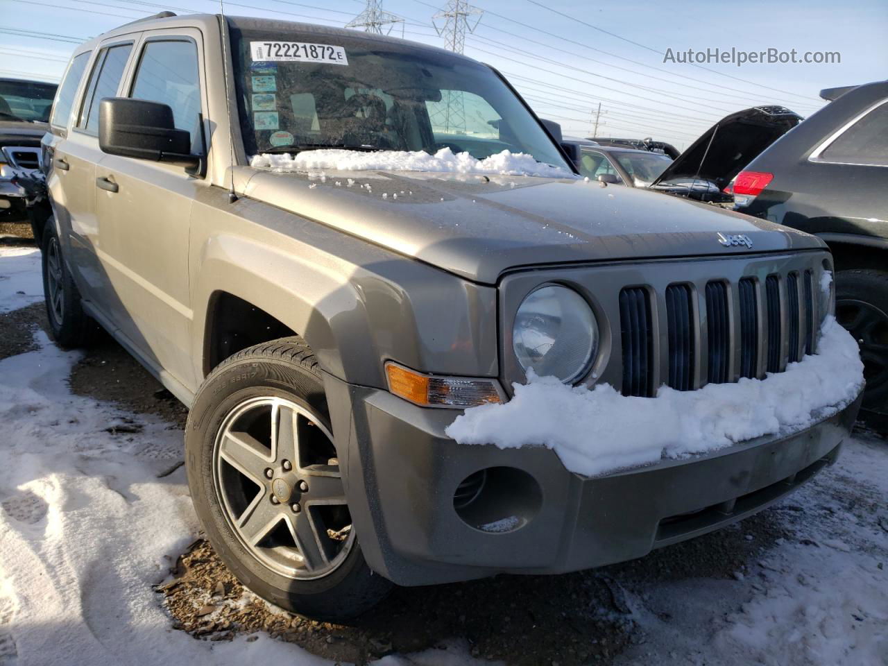 2008 Jeep Patriot Sport Gray vin: 1J8FT28W88D755741