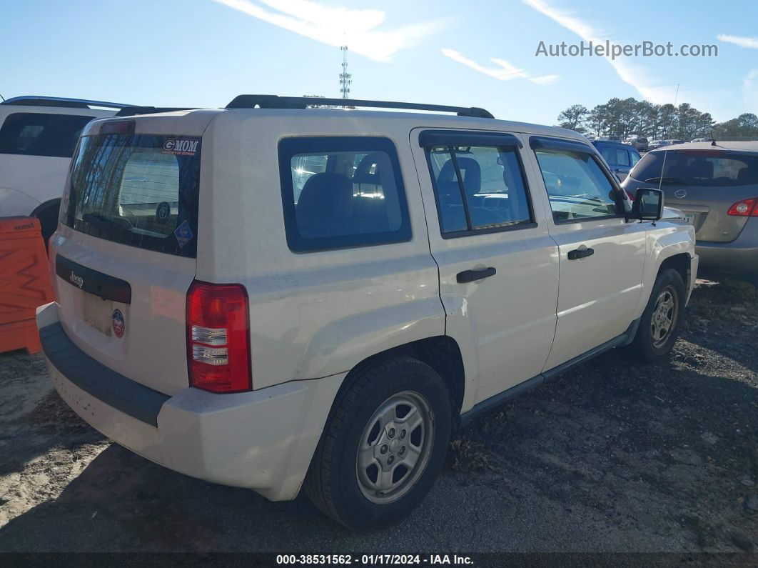 2008 Jeep Patriot Sport White vin: 1J8FT28W98D685084