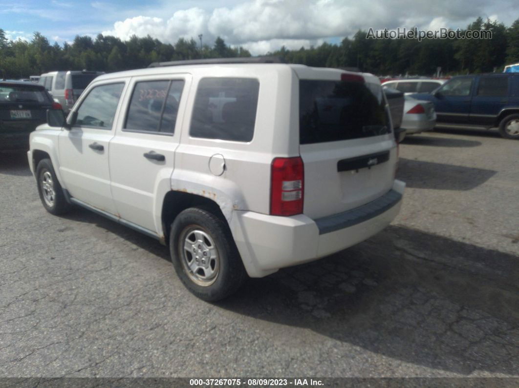 2008 Jeep Patriot Sport White vin: 1J8FT28W98D693119