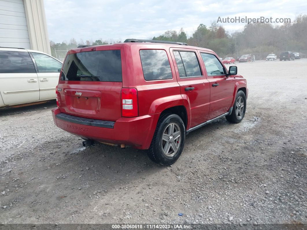 2008 Jeep Patriot Sport Red vin: 1J8FT28W98D707861