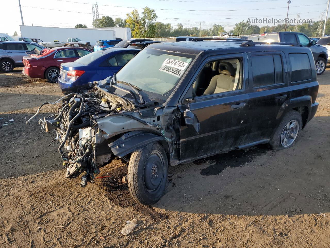 2008 Jeep Patriot Sport Black vin: 1J8FT28W98D716866