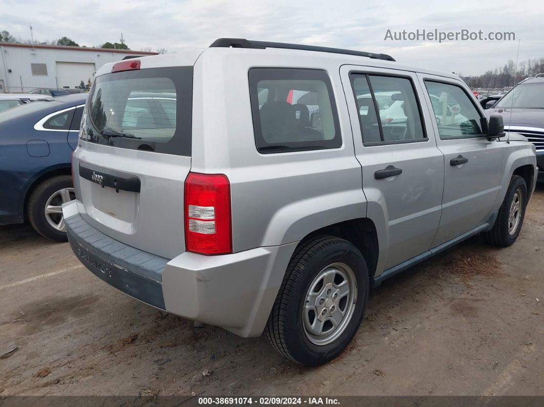 2008 Jeep Patriot Sport Silver vin: 1J8FT28WX8D504817