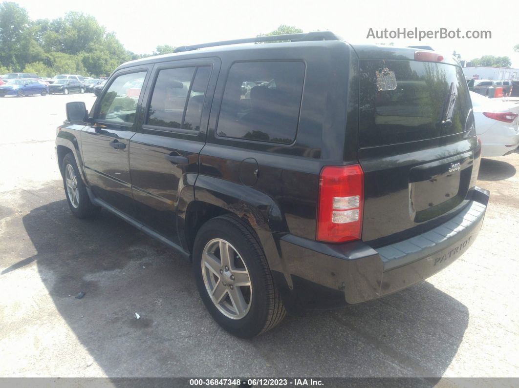 2008 Jeep Patriot Sport Black vin: 1J8FT28WX8D725320