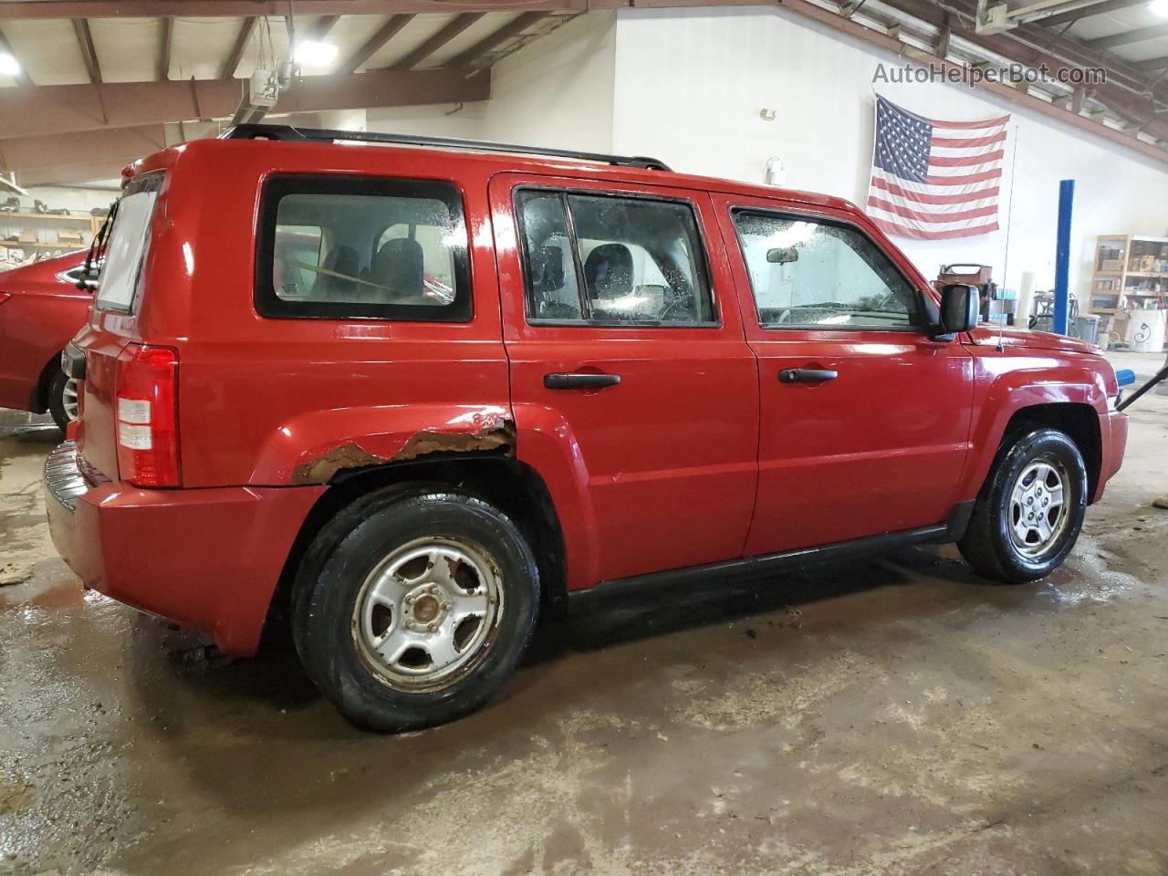 2008 Jeep Patriot Sport Burgundy vin: 1J8FT28WX8D750105