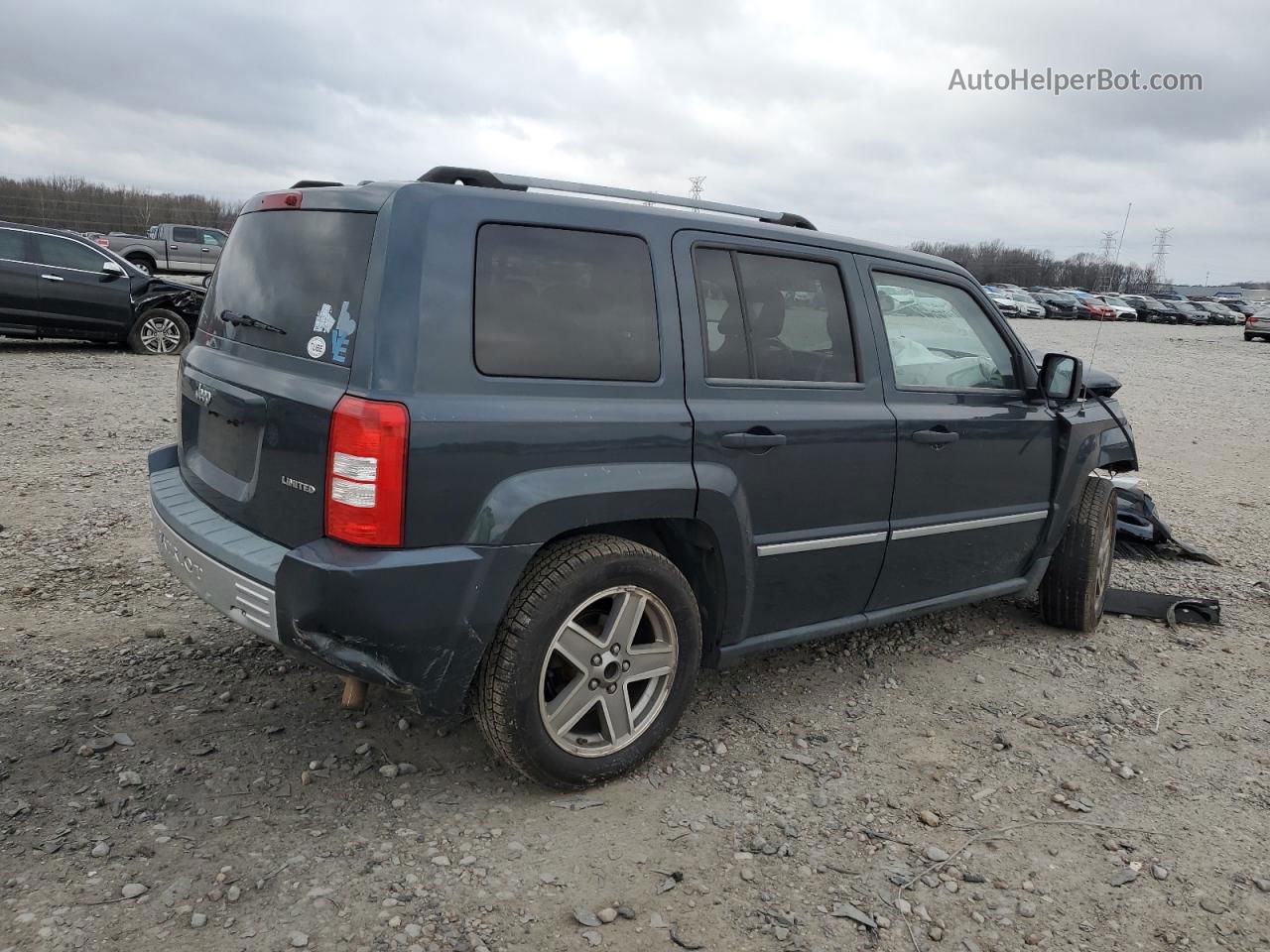 2008 Jeep Patriot Limited Синий vin: 1J8FT48W28D544272