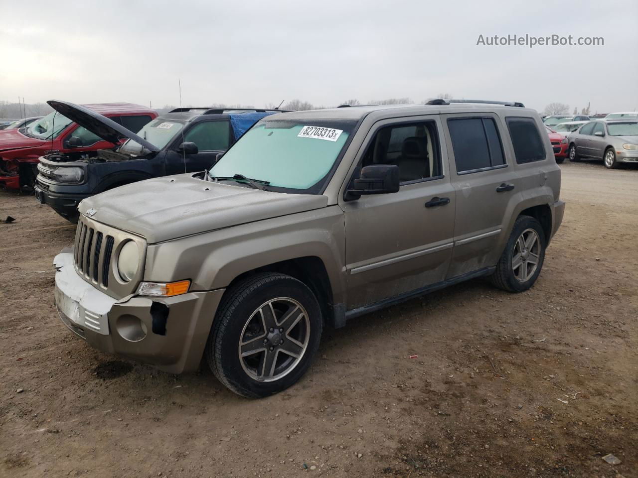 2008 Jeep Patriot Limited Желто-коричневый vin: 1J8FT48WX8D519622