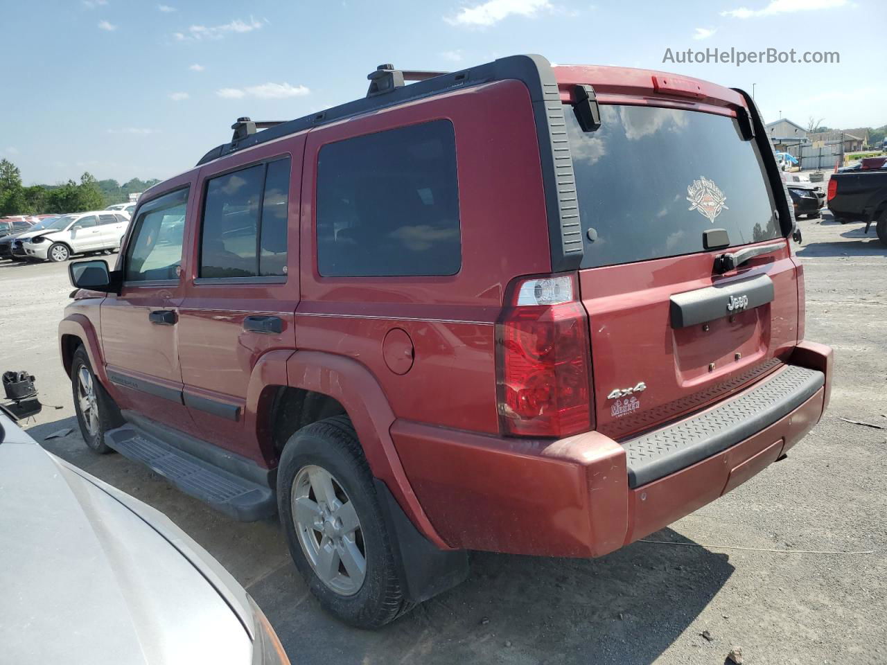 2006 Jeep Commander  Red vin: 1J8HG48K06C273094