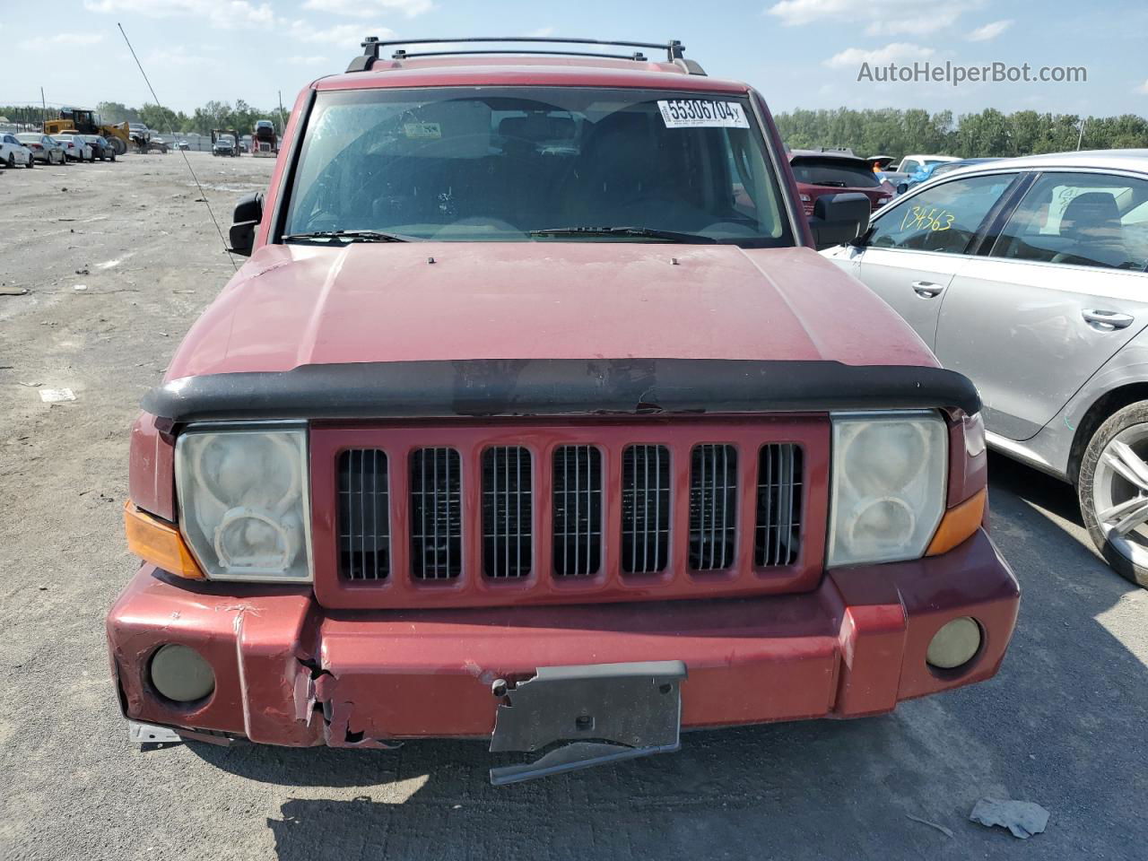 2006 Jeep Commander  Red vin: 1J8HG48K06C273094