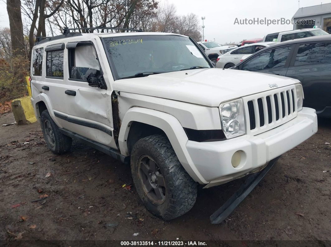 2006 Jeep Commander White vin: 1J8HG48K16C149528