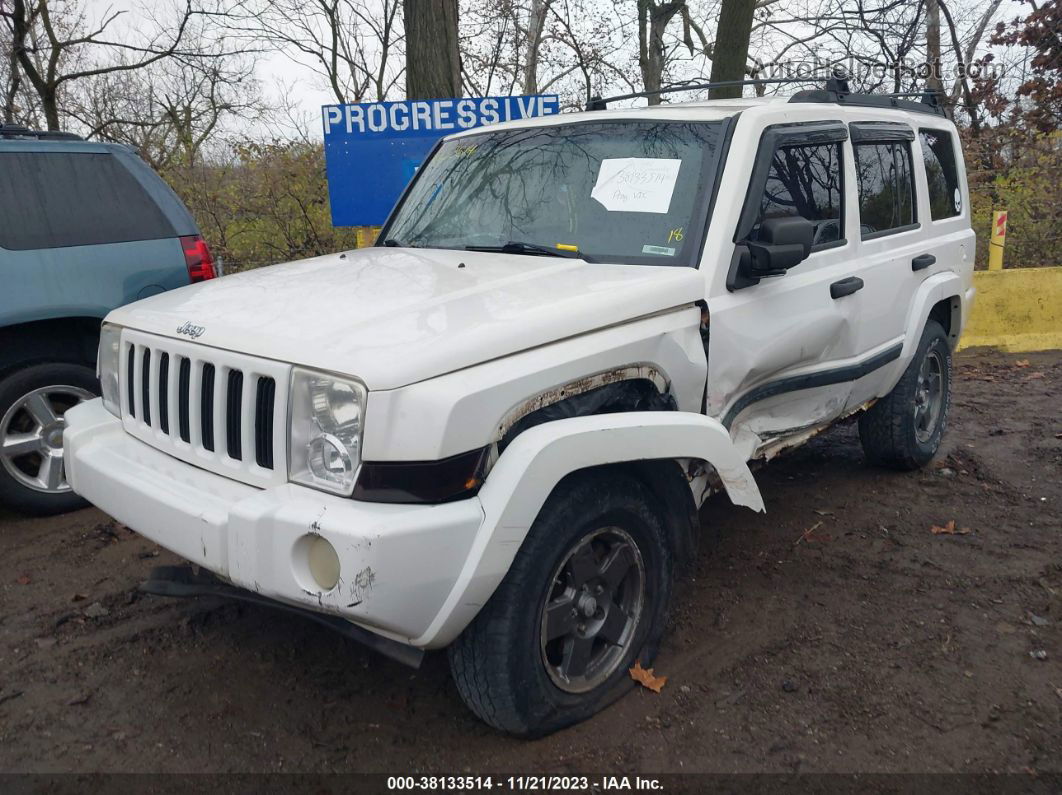 2006 Jeep Commander White vin: 1J8HG48K16C149528