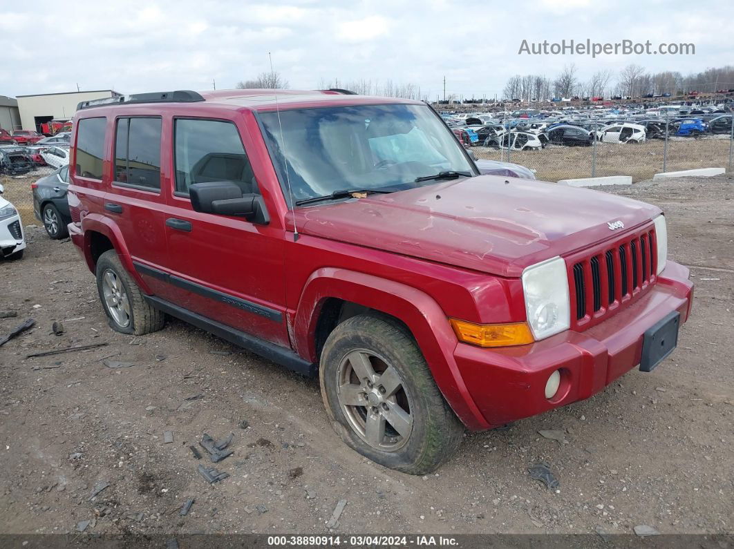 2006 Jeep Commander   Красный vin: 1J8HG48K16C245224