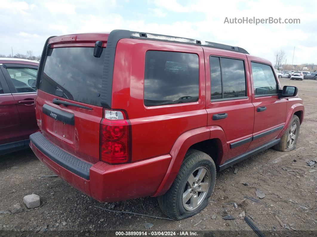 2006 Jeep Commander   Red vin: 1J8HG48K16C245224