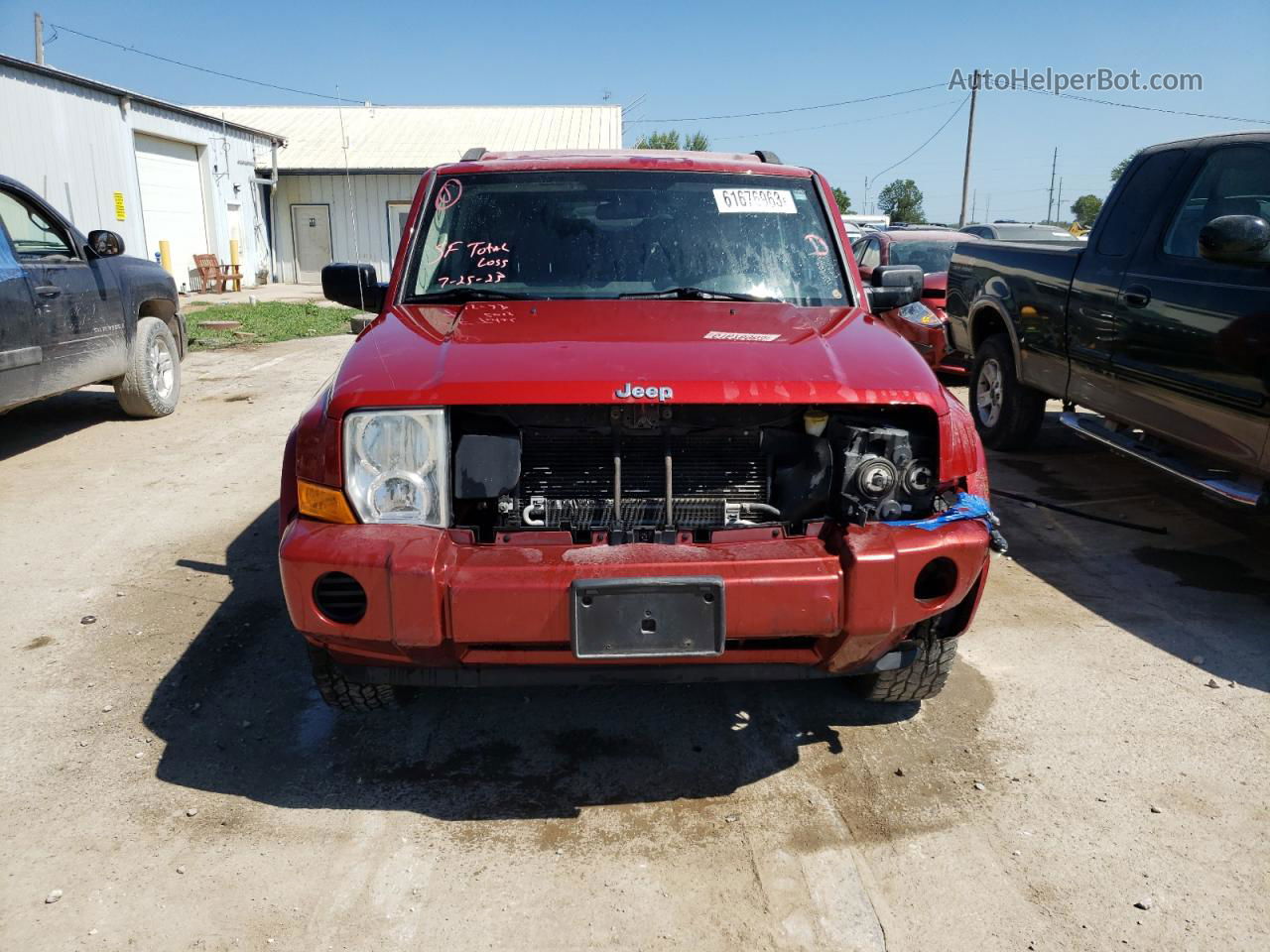 2006 Jeep Commander  Red vin: 1J8HG48K26C342545