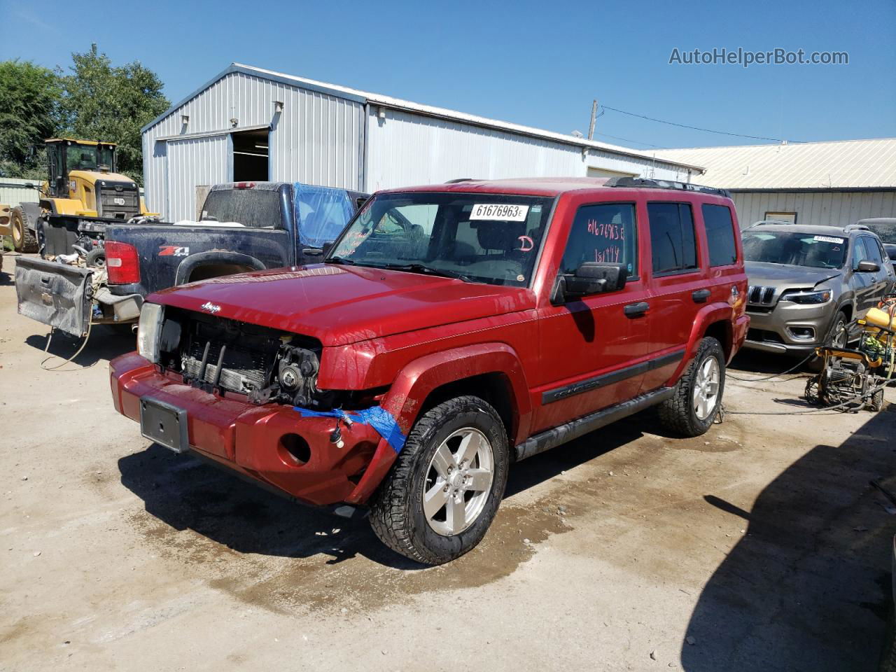 2006 Jeep Commander  Red vin: 1J8HG48K26C342545