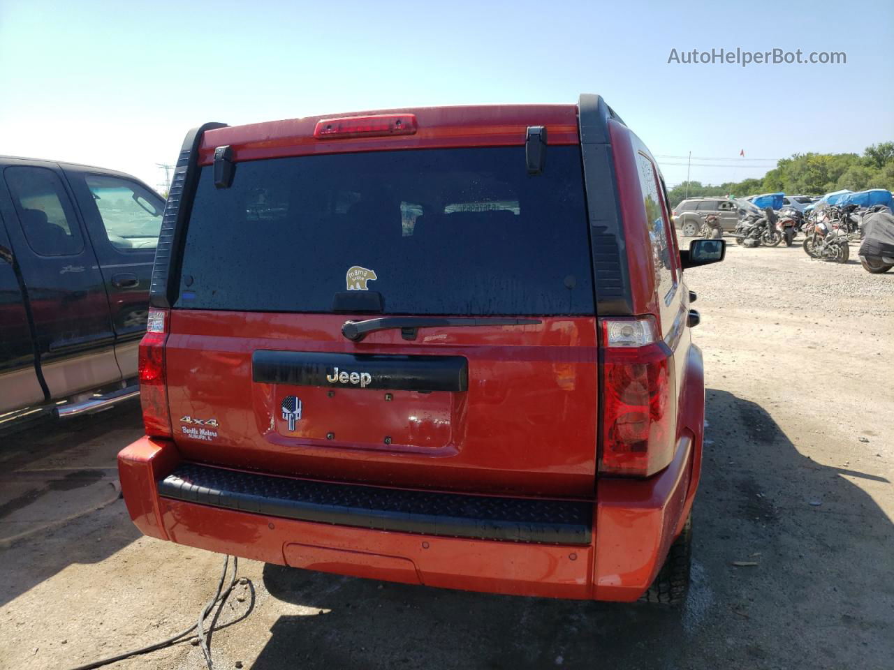 2006 Jeep Commander  Red vin: 1J8HG48K26C342545