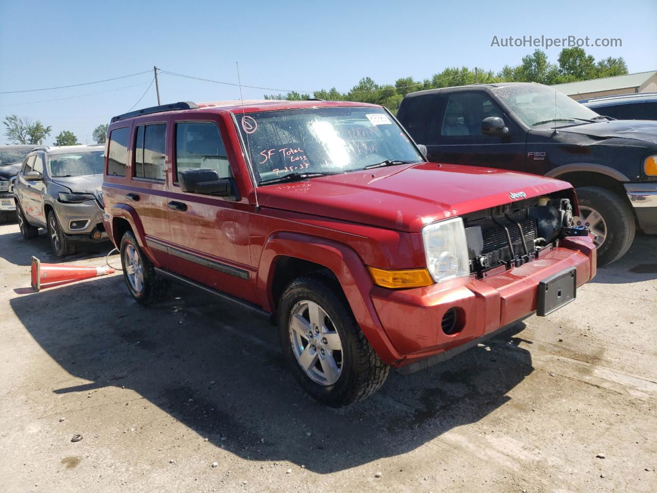 2006 Jeep Commander  Red vin: 1J8HG48K26C342545