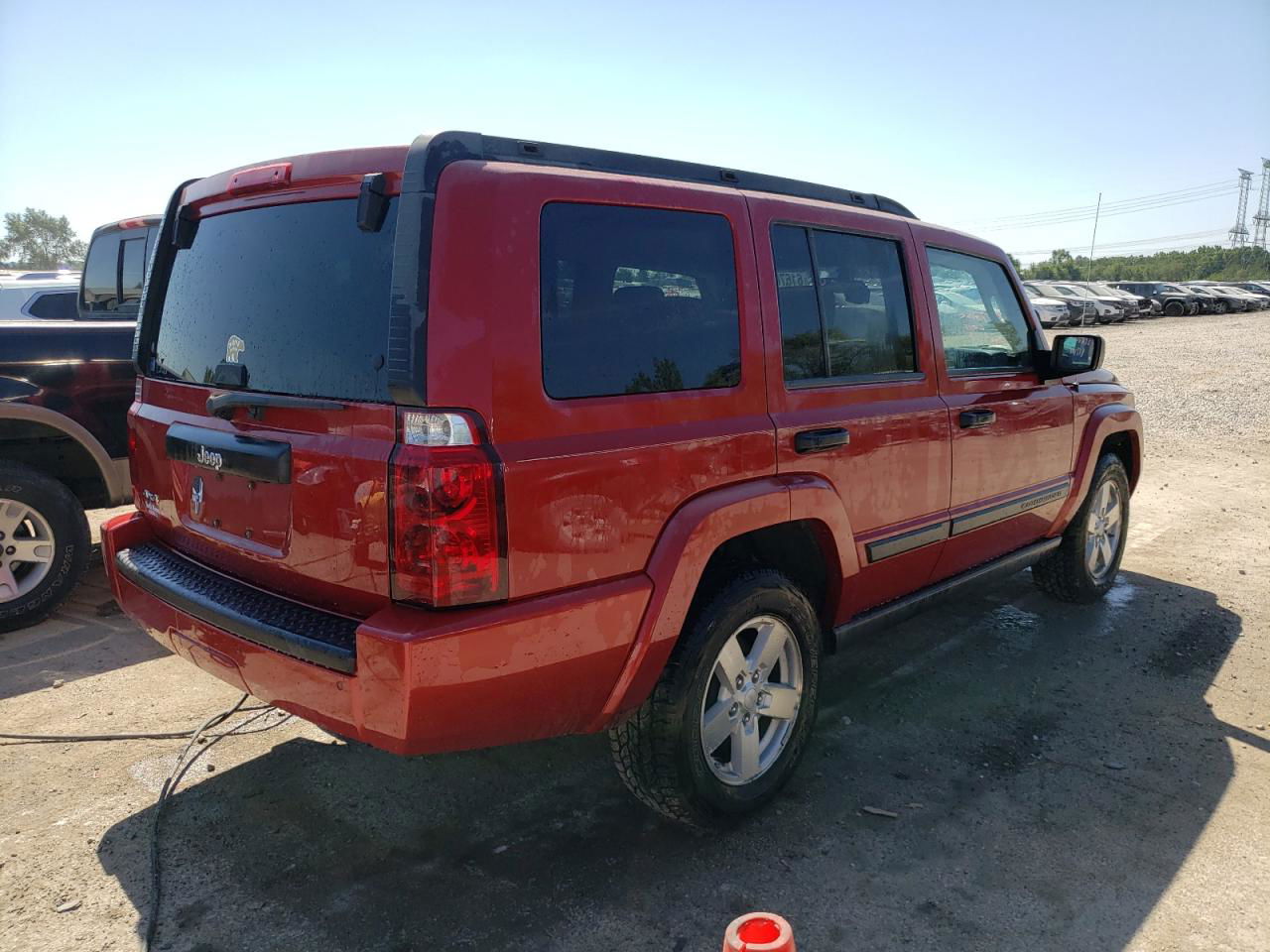 2006 Jeep Commander  Красный vin: 1J8HG48K26C342545